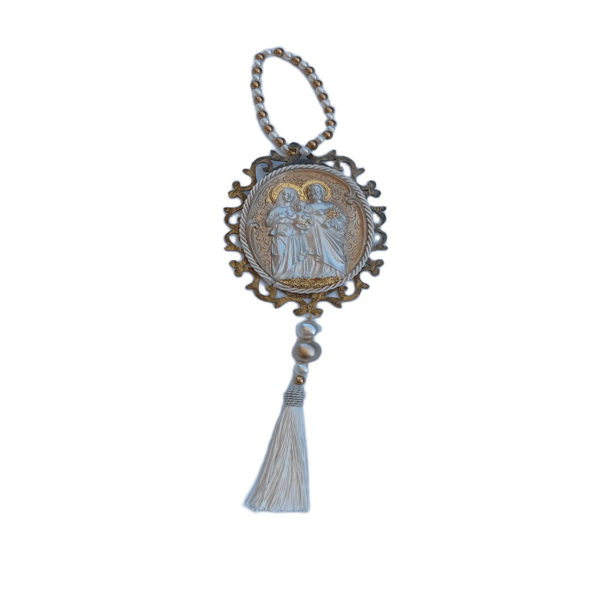 Pingente de Porta Sagrada Família (Estilo Dourado) - 1